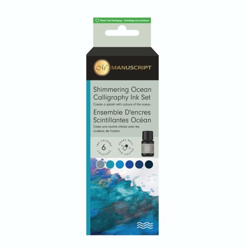 Manuscript Shimmering Ocean Calligraphy Ink Set