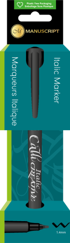 Manuscript Extra Broad Callicreative Italic Marker, Black