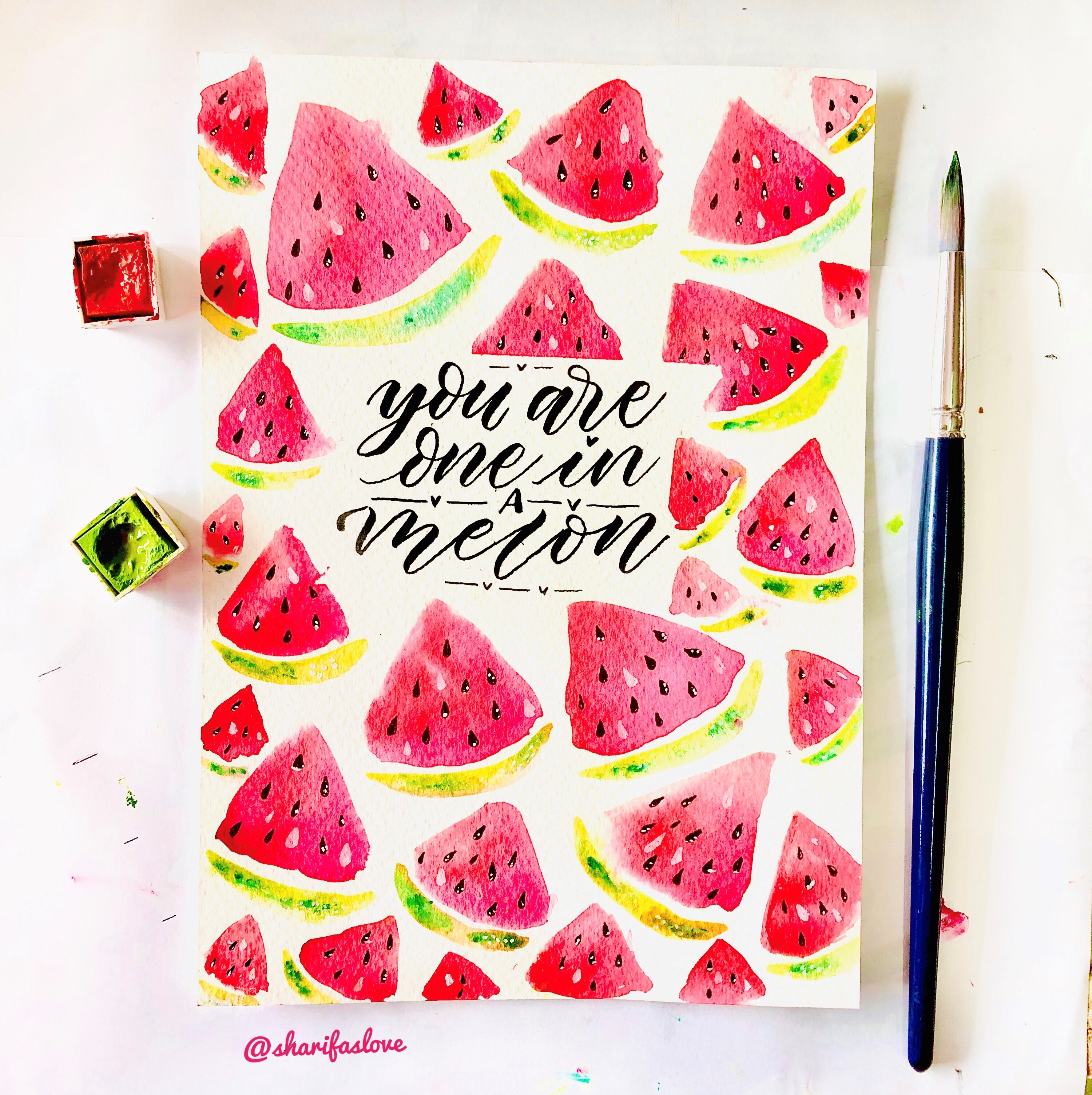 Watermelon Watercolours