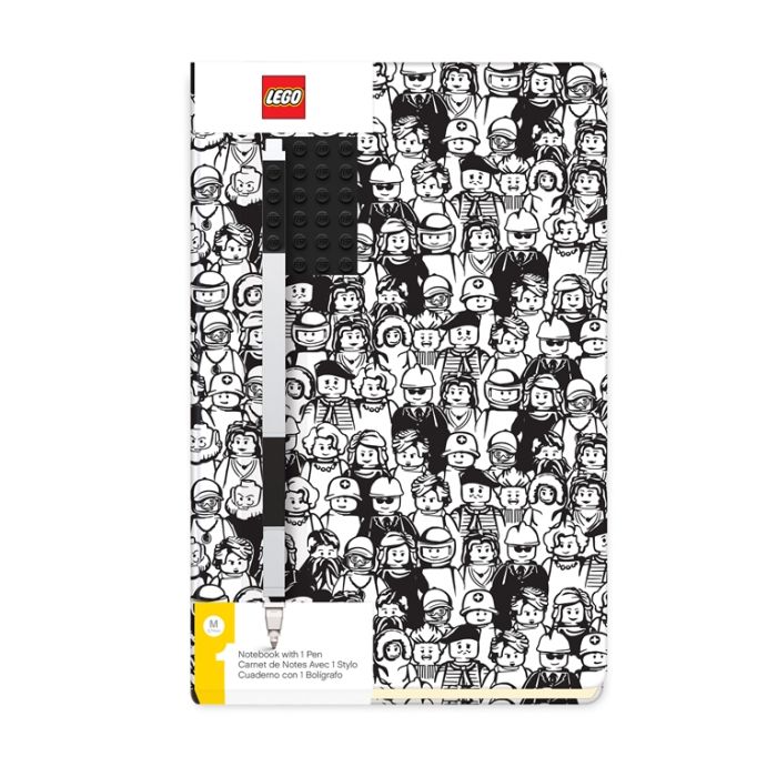 LEGO 2.0 Journal Minifigure Brick 4x6 with Black Gel Pen