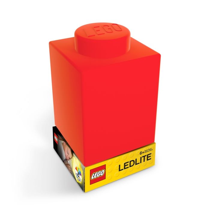 LEGO Iconic 1x1 Silicone Brick 1000 Nitelite RED