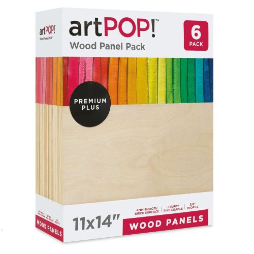 artPOP! Wood Panel Pack 11" x 14"
