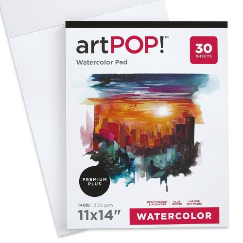 artPOP! Top Bound Watercolour Pads 11" x 14"