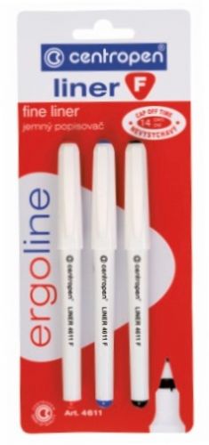 Centropen Assorted Fineliners - Pack of 3