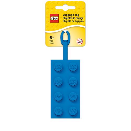 Lego Iconic 2x4 Brick Bag Tag (Blue)