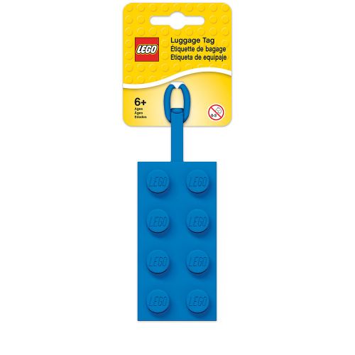 LEGO® Iconic 2 x 4 Brick Bag Tag (Blue)