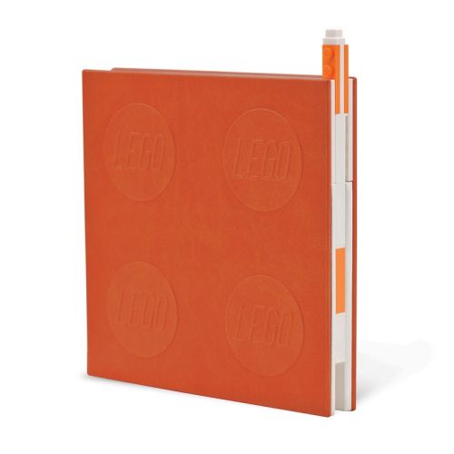Lego 2.0 Locking Notebook with Gel Pen - Orange