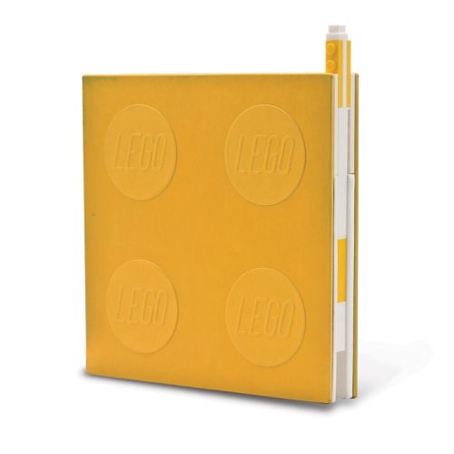LEGO® 2.0 Locking Notebook with Gel Pen - Yellow