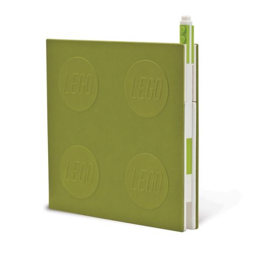 LEGO® 2.0 Locking Notebook with Gel Pen - Lime