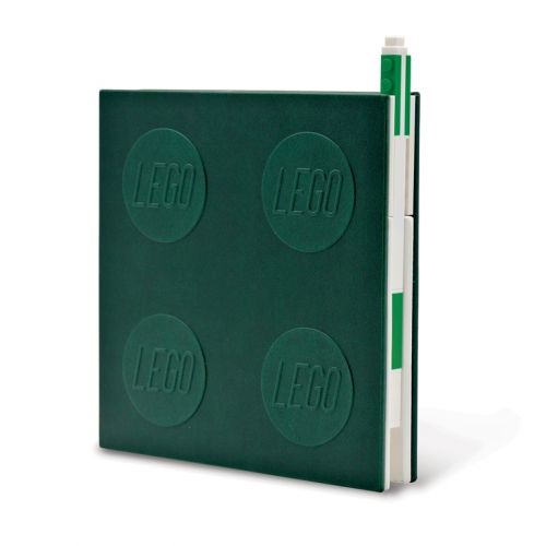 LEGO® 2.0 Locking Notebook with Gel Pen - Green