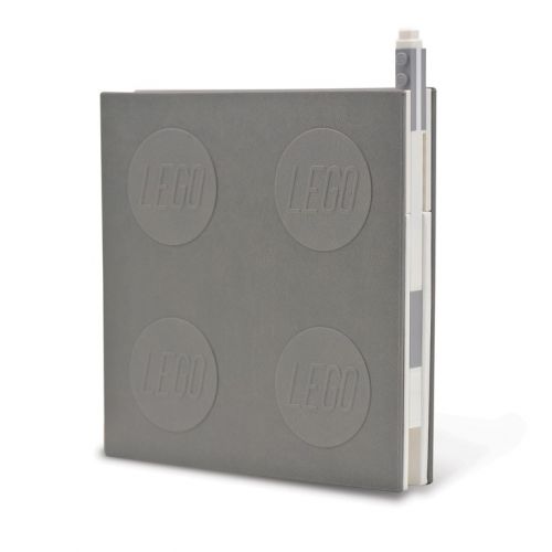 LEGO 2.0 Locking Notebook with Gel Pen - Grey