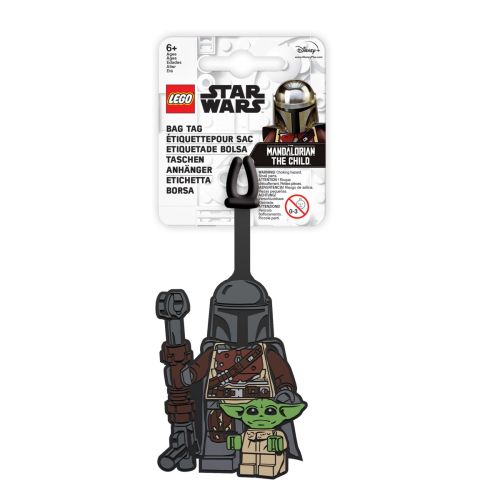 Lego The Mandalorian with Baby Yoda Bag Tag