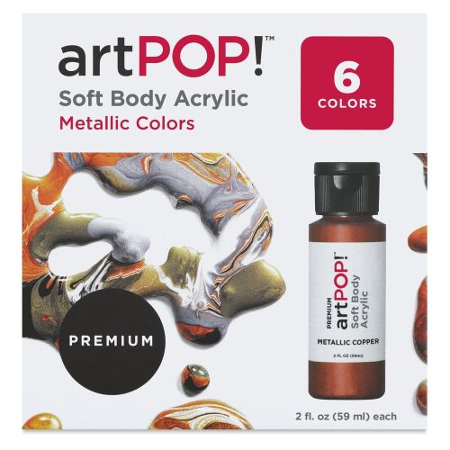 artPOP! Soft Body  Metallic Acrylic Paint Set