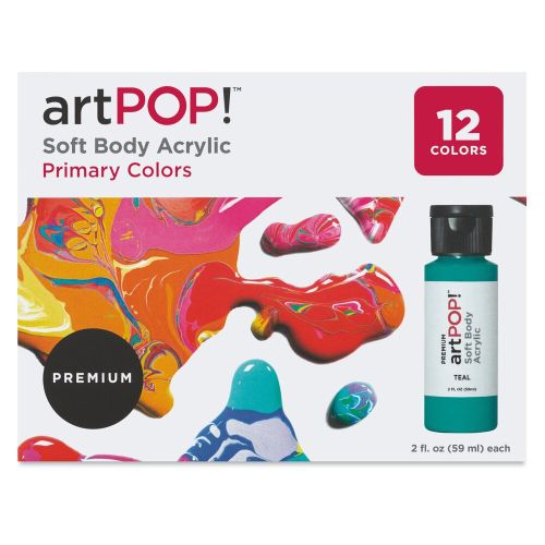 artPOP! Soft Body Primary Acrylic Paint Set