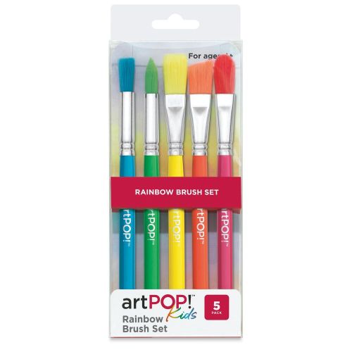 artPOP! Kids Rainbow Brush Set of 5