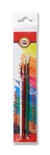 3 Round brushes for children