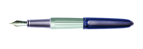 Diplomat Aero Blue Silver 14 Kt Fine Fountain Pen