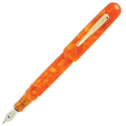 All American Fountain Pen, Sunburst Orange - Medium, Slanting