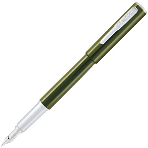 Coronet Fountain Pen Olive - Medium, SLANTED