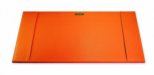 Campo Marzio Orange Faux Leather Desk Pad