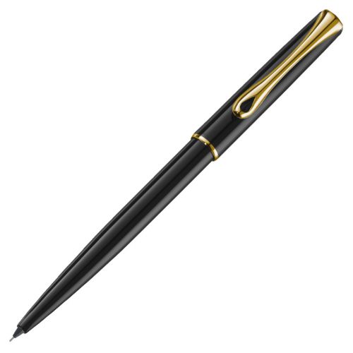Diplomat Traveller Black Gold Lacquer Mechanical Pencil