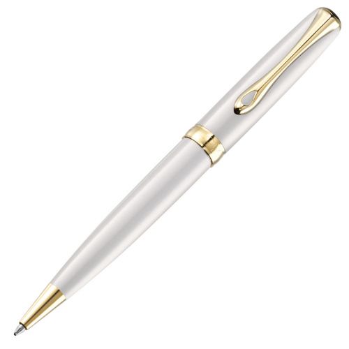 Diplomat Excellence A2 Pearl White Gold Ballpoint