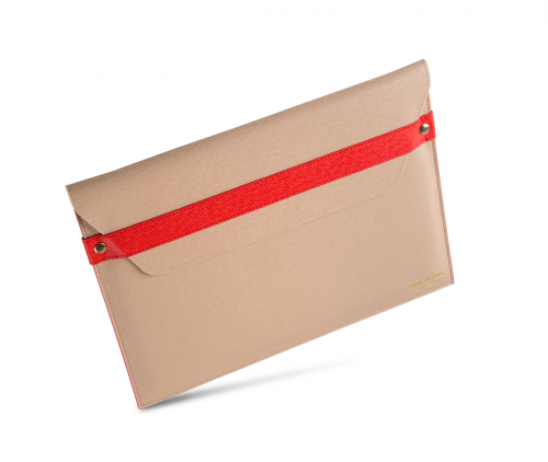 Printworks Laptop envelope case (Beige/Red) - 12 - 13 inch