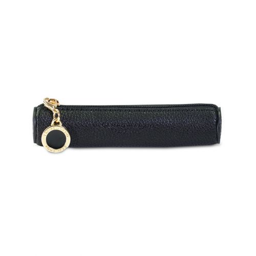 Campo Marzio Black Pen holder with zip and charm - Mini
