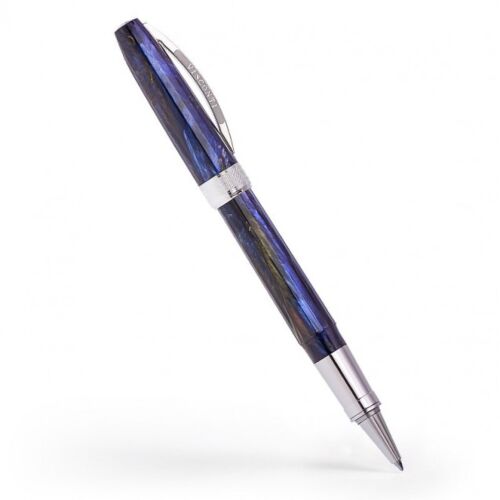 VISCONTI VAN GOGH STARRY NIGHT ROLLERBALL PEN INDIGO BLUE, CAP OFF