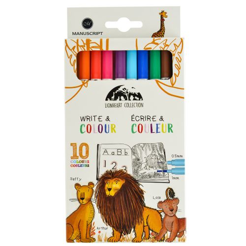The Lionheart Tales Write & Colour Pens