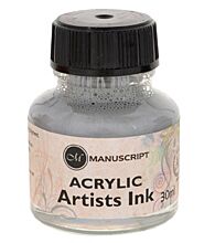 Metallic Silver Acrylic Ink