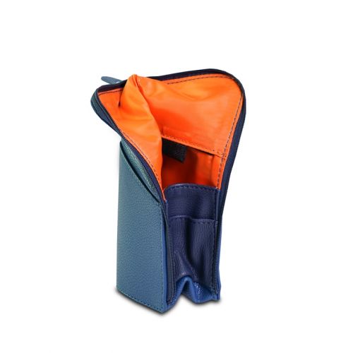 Campo Marzio Petrol Blue Pencil case with zip vertical