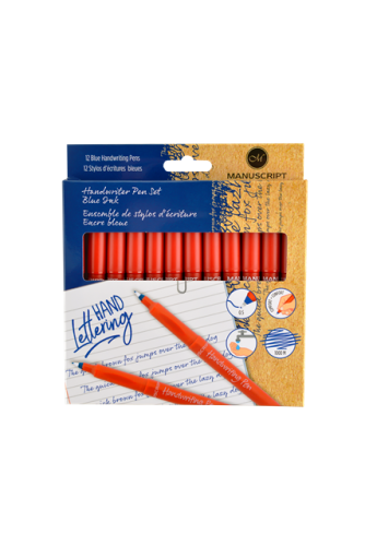 Manuscript Handwriter Pack of 12 - Blue