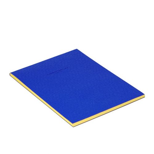 Campo Marzio Vertical A4 Ocean Blue Notepad, Yellow Coloured paper