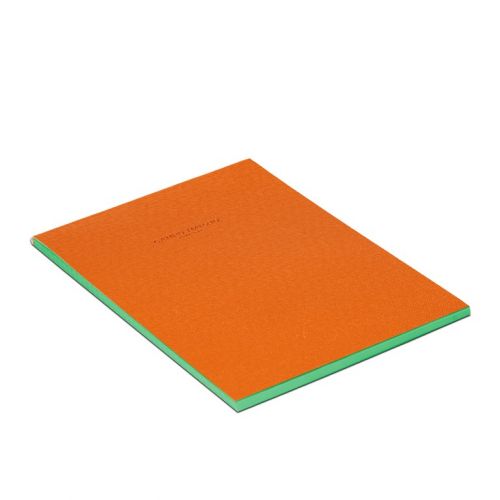 Campo Marzio Vertical A4 Orange Notepad, Brown Coloured paper