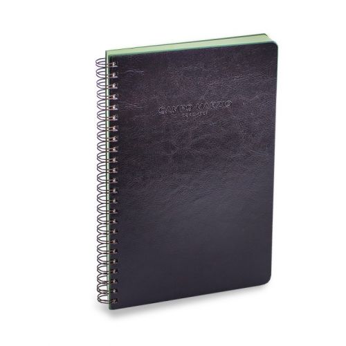 Campo Marzio A4 Brown Spiral bound Notebook, Green paper