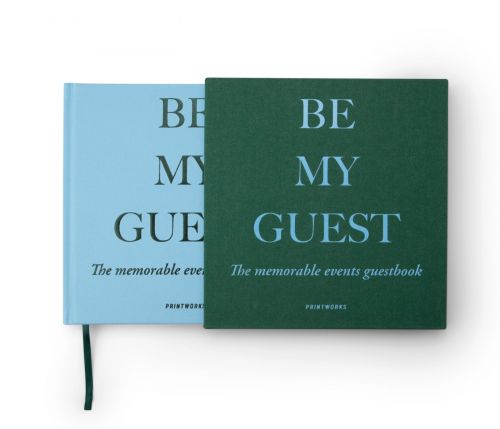 Printworks The Memorable Events Guest Book - Green/Blue