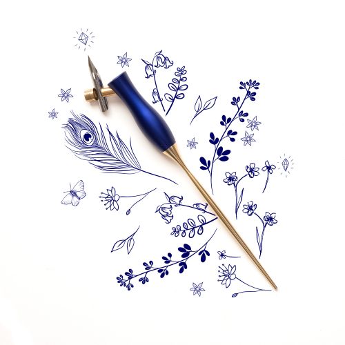 Bloom Calligraphy Pen - Oblique - Bluebell