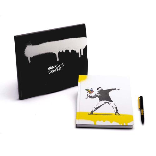 Pininfarina Writing Set Banksy (Notebook + Grafeex) - Flower