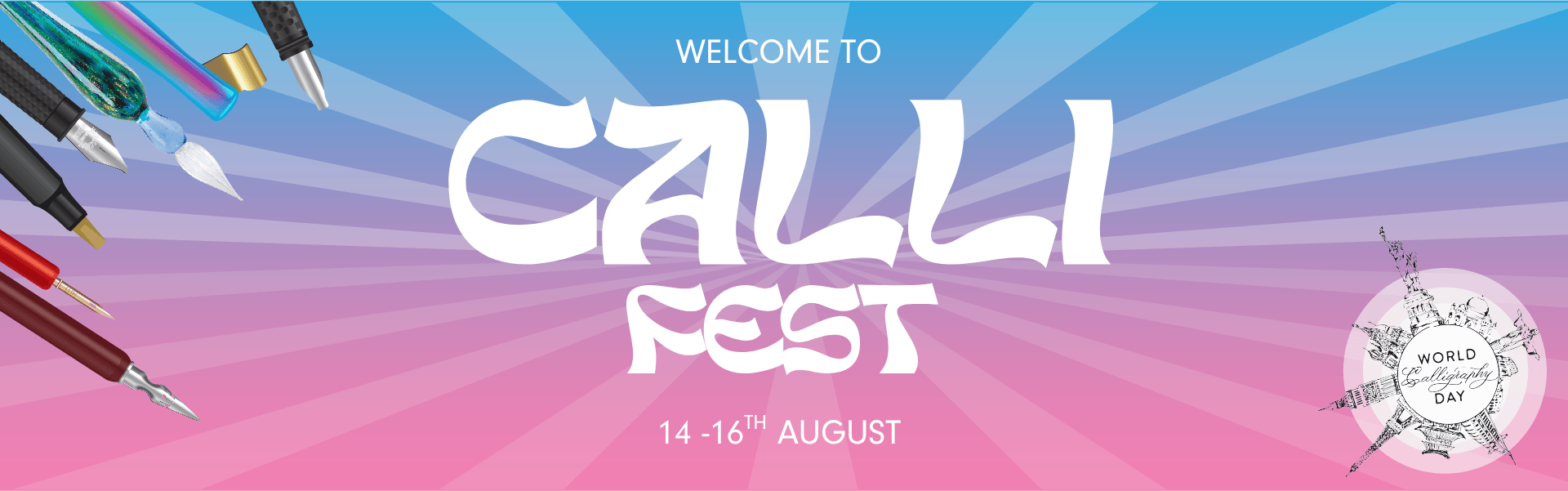 Welcome to CalliFest banner
